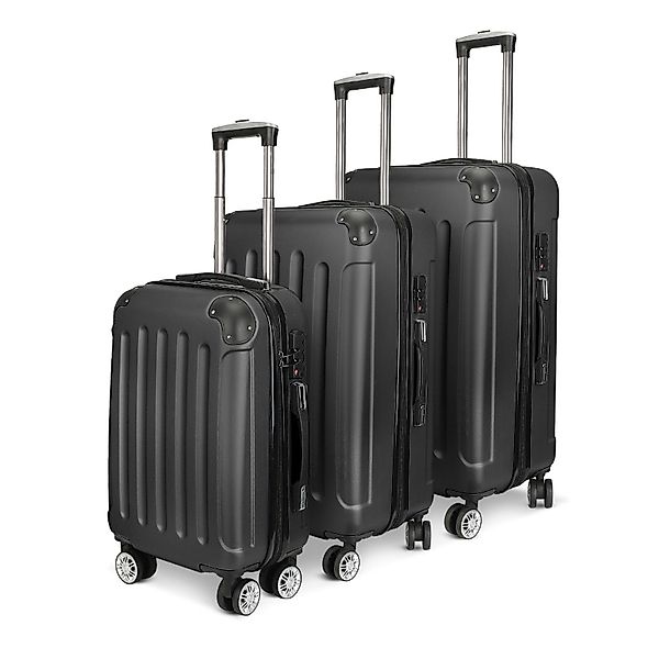 SEEZSSA Kofferset Reisekoffer,Trolleyset Hartschalenkofferset Trolleys 3 günstig online kaufen