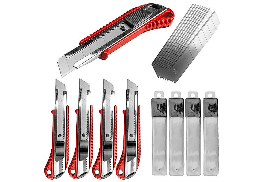 Werkzeugkönig Cuttermesser 5 Stck. 18 mm Aluminium + 50 Ersatzklingen, Klin günstig online kaufen