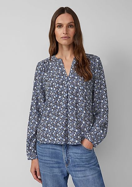 s.Oliver Langarmbluse Bluse aus Viskose mit günstig online kaufen