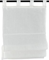 Kutti Raffrollo "Metis Leinen" mit Schlaufen freihängend einfarbig, blickdi günstig online kaufen