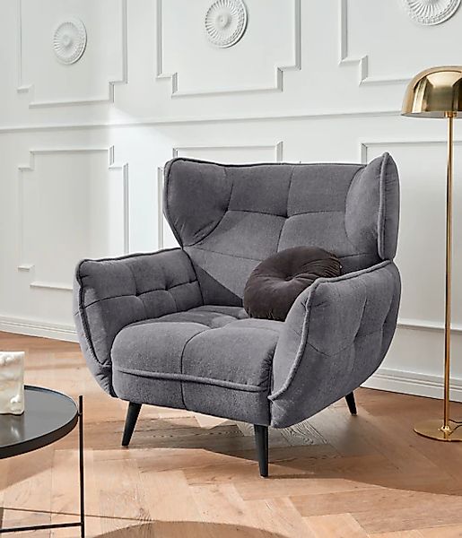 Leonique Sessel »Ariana«, Stylischer Hochlehner bzw. Ohrensessel günstig online kaufen