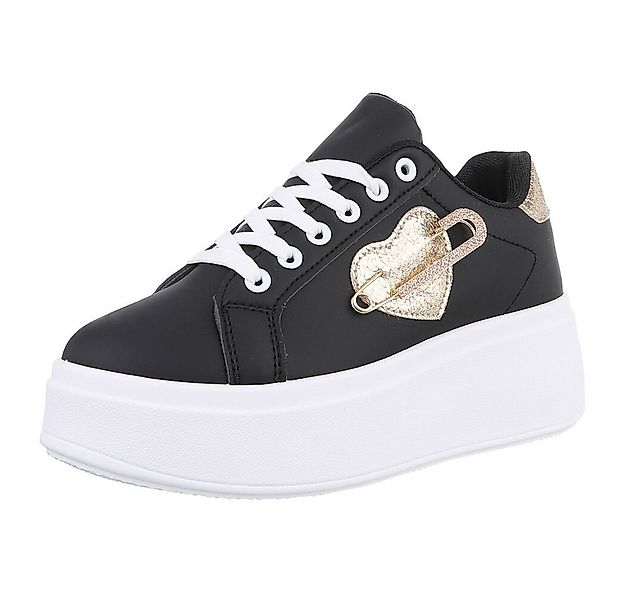 Ital-Design Damen Low-Top Freizeit Sneaker (88930490) Keilabsatz/Wedge Snea günstig online kaufen