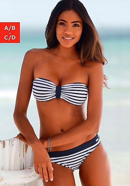 Venice Beach Bandeau-Bikini-Top Summer, mit kontrastfarbener Schlaufe günstig online kaufen