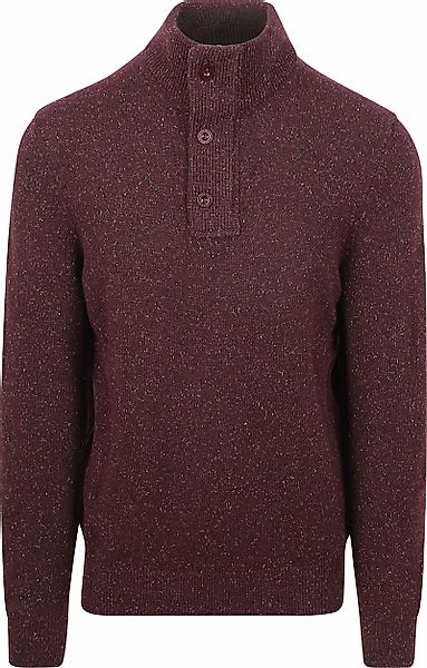 State Of Art Mocker Pullover Melange Bordeaux - Größe 3XL günstig online kaufen