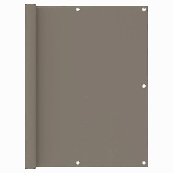 Balkon-sichtschutz Taupe 120x400 Cm Oxford-gewebe günstig online kaufen