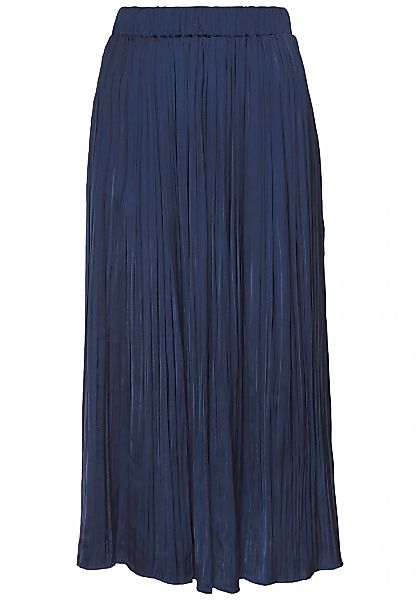 LASCANA Maxirock mit Plisseefalten, edel glänzende Ware günstig online kaufen