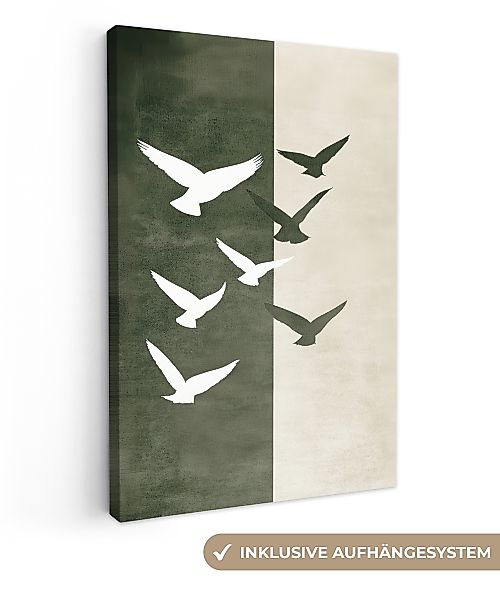 OneMillionCanvasses® Leinwandbild Japandi - Vogel - günstig online kaufen