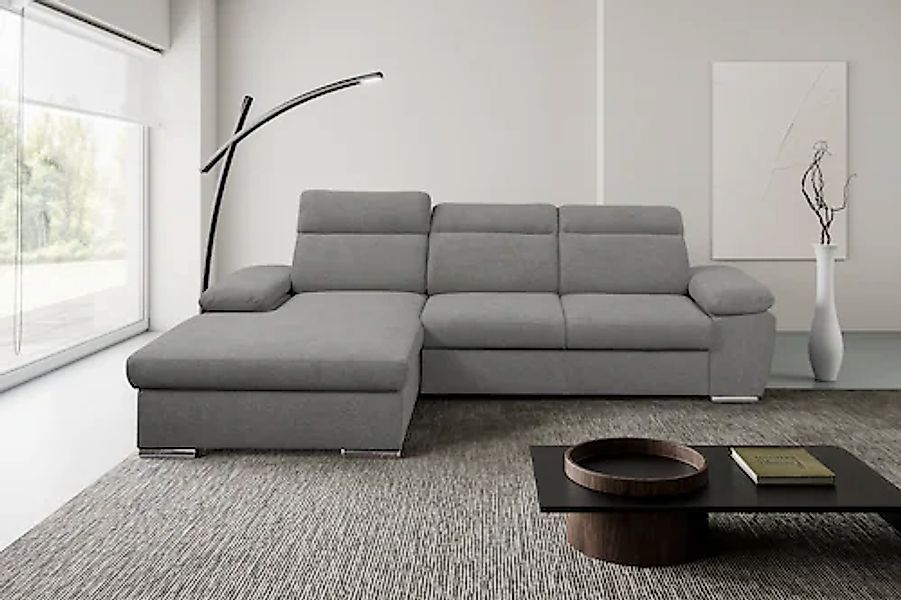 WERK2 Ecksofa »Palma modernes Schlafsofa mit Bettkasten, L-Form, B/T 282/18 günstig online kaufen