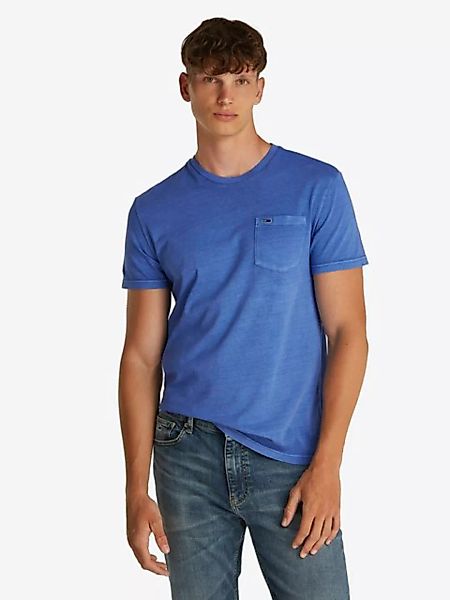 Tommy Jeans T-Shirt "TJM SLIM WASHED POCKET TEE", in leicht gewaschener Opt günstig online kaufen