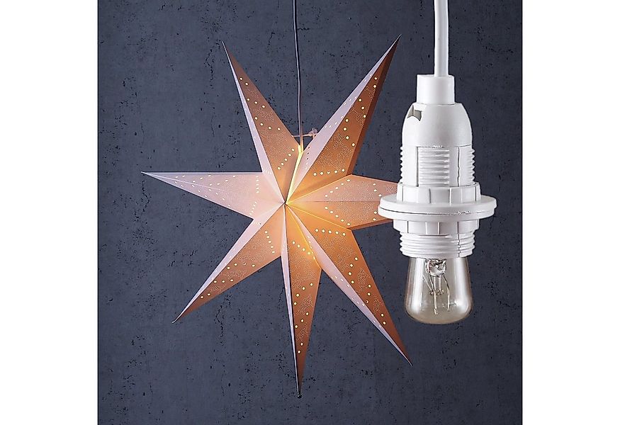 MARELIDA Hängeleuchte Kabel für Leuchtsterne und Hängeartikel 5m E14 Fassun günstig online kaufen