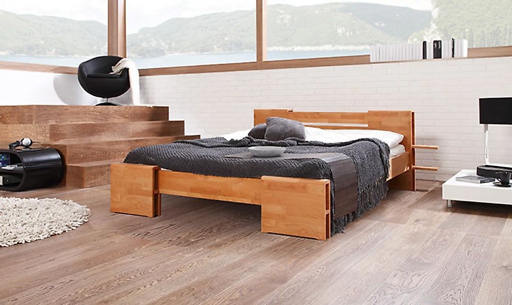 Bett TI high Holz massiv günstig online kaufen