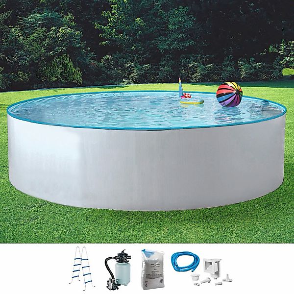 KONIFERA Rundpool "KENO", (Set, 5 tlg.), inkl. hochwertigem Zubehör, Tiefe günstig online kaufen