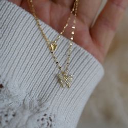 Runde Perlé Kette mit Anhänger doppelte günstig online kaufen