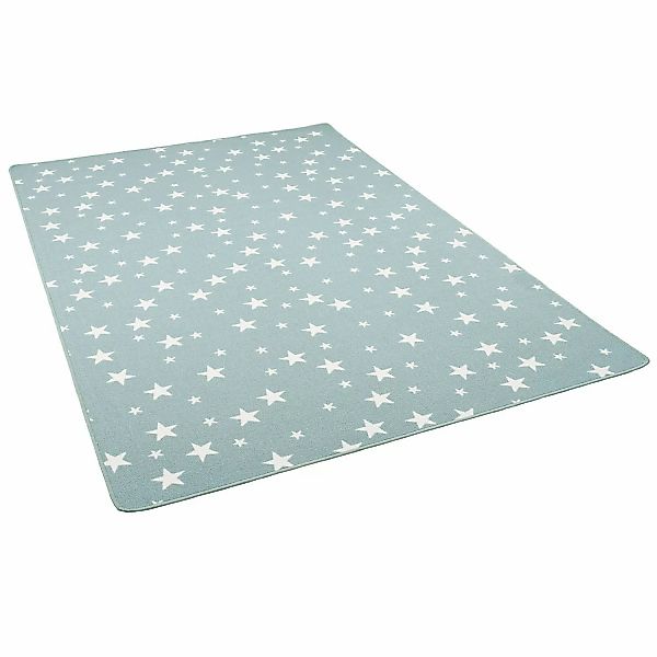 Snapstyle Kinder Spiel Teppich Sterne Mintgrün 100x400cm günstig online kaufen