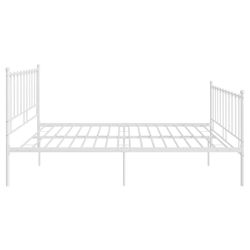 vidaXL Bett Bett Weiß Metall 140x200 günstig online kaufen