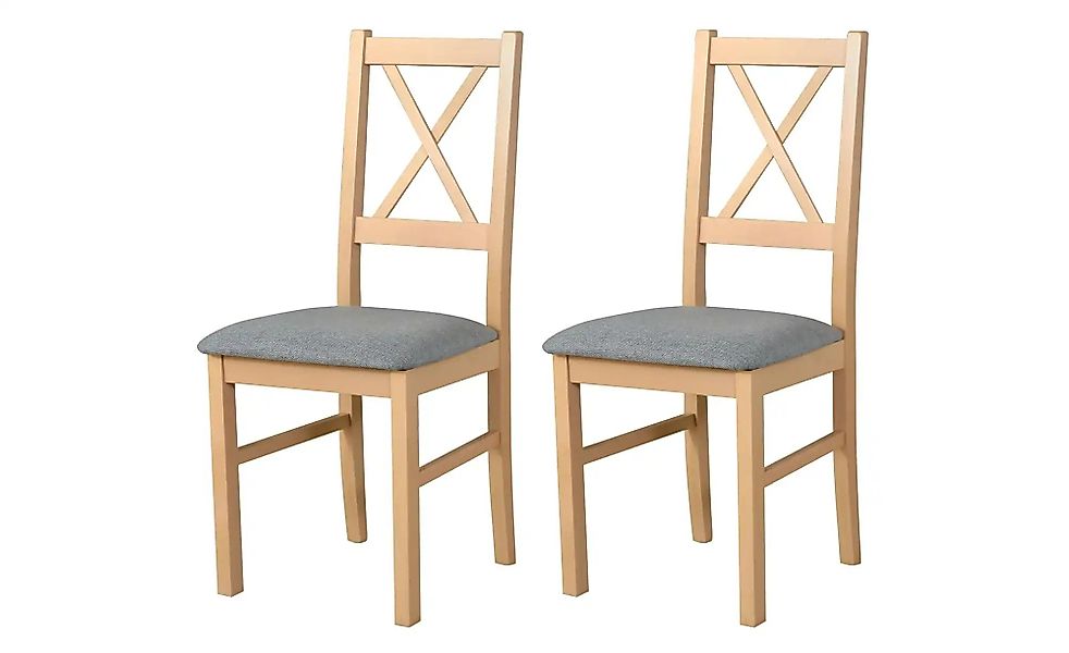Esszimmerstuhl 2er-Set   ¦ beige ¦ Maße (cm): B: 43 H: 94 Stühle > Küchenst günstig online kaufen