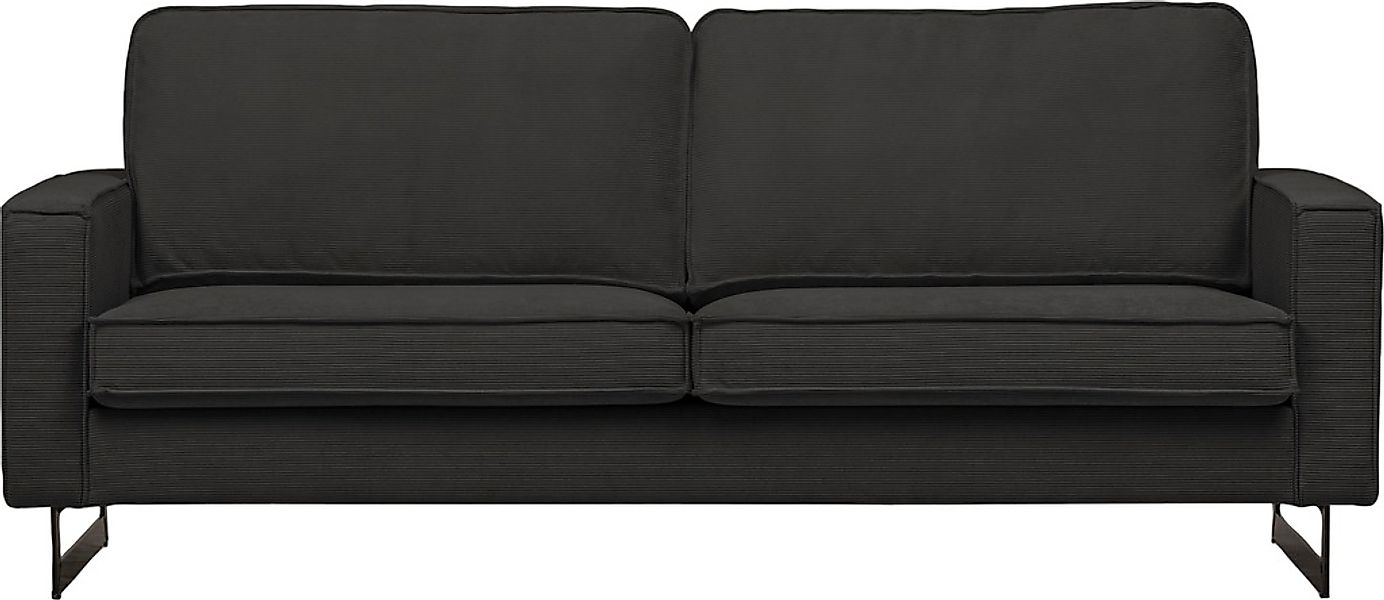 Home affaire 2-Sitzer "Pinto, 166 cm, Cord, Chenille, Lederoptik" mit Keder günstig online kaufen