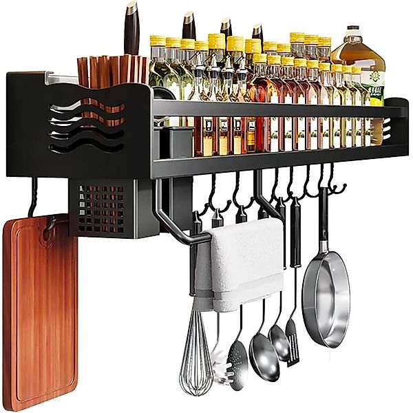 NUODWELL Gewürzregal Hängend Multifunktionales Regal Gewürzhalter günstig online kaufen
