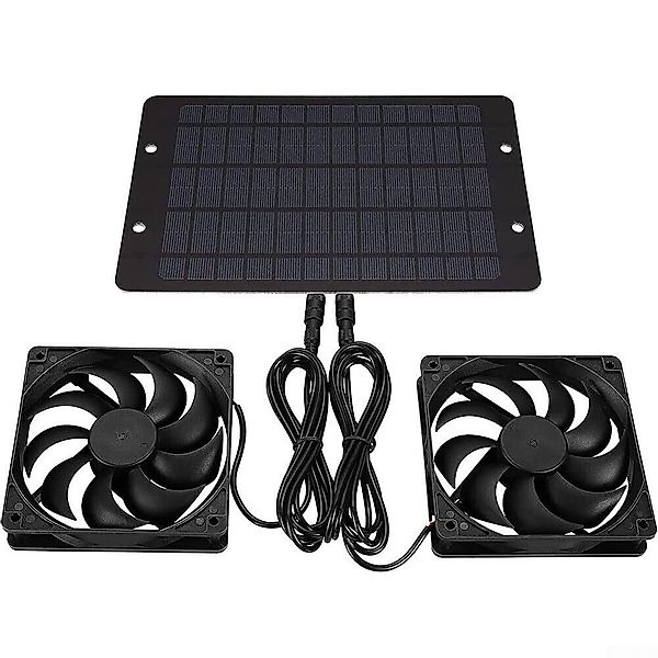 BlingBin Wandventilator Solarbetriebener Ventilator, Solar Abluftventilator günstig online kaufen