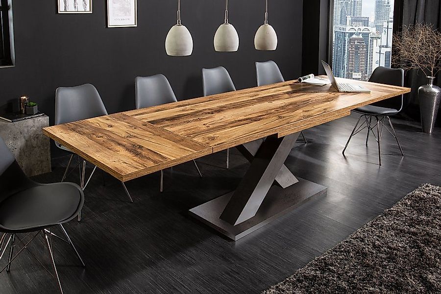 riess-ambiente Esstisch MONTREAL 180-280cm natur/grau – günstig online kaufen