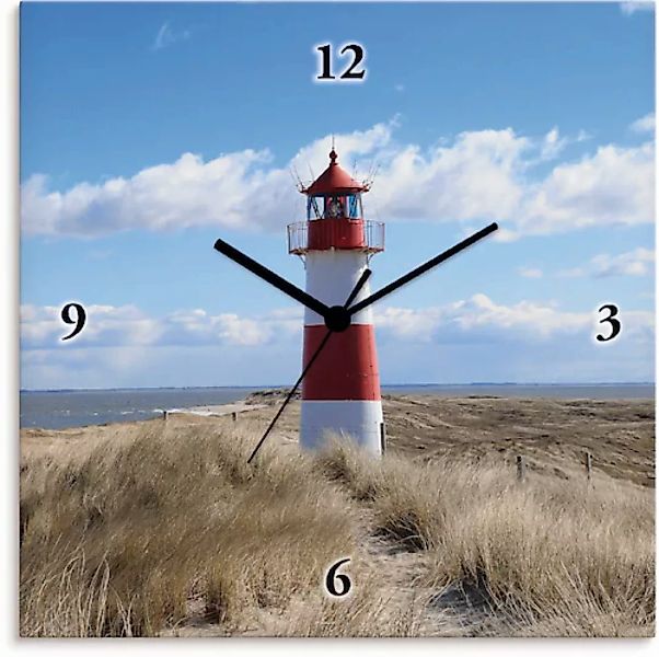 Artland Wanduhr "Leuchtturm Sylt", wahlweise mit Quarz- oder Funkuhrwerk, l günstig online kaufen