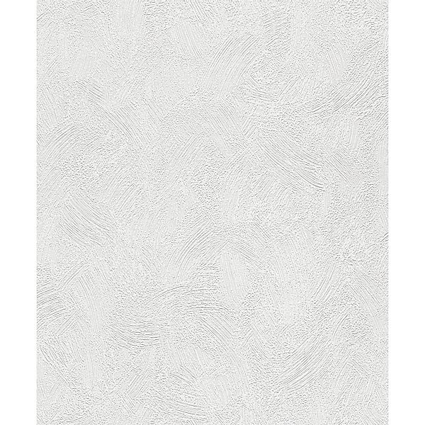 Rasch Vliestapete Wallton 173413 Putzstruktur Weiß 10,05 m x 0,53 m günstig online kaufen