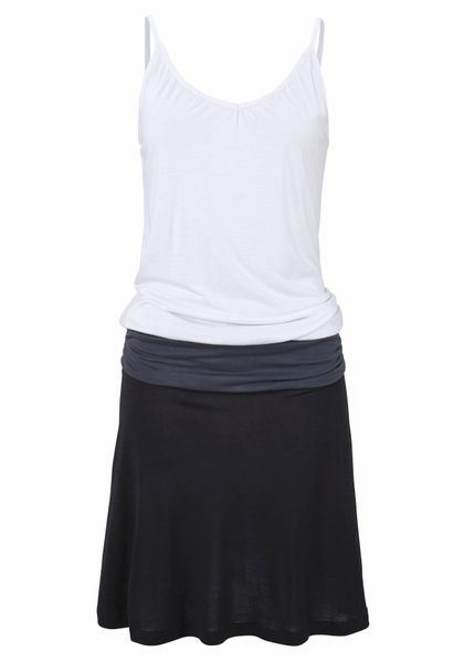 Beachtime Strandkleid aus Viskosejersey mit verstellbaren Trägern, kurzes S günstig online kaufen