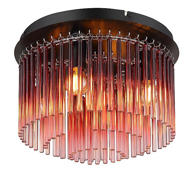 GLOBO LIGHTING Deckenleuchte »GORLEY« E14 1 Stk. Deckenleuchte/Glasstäbe/Gl günstig online kaufen