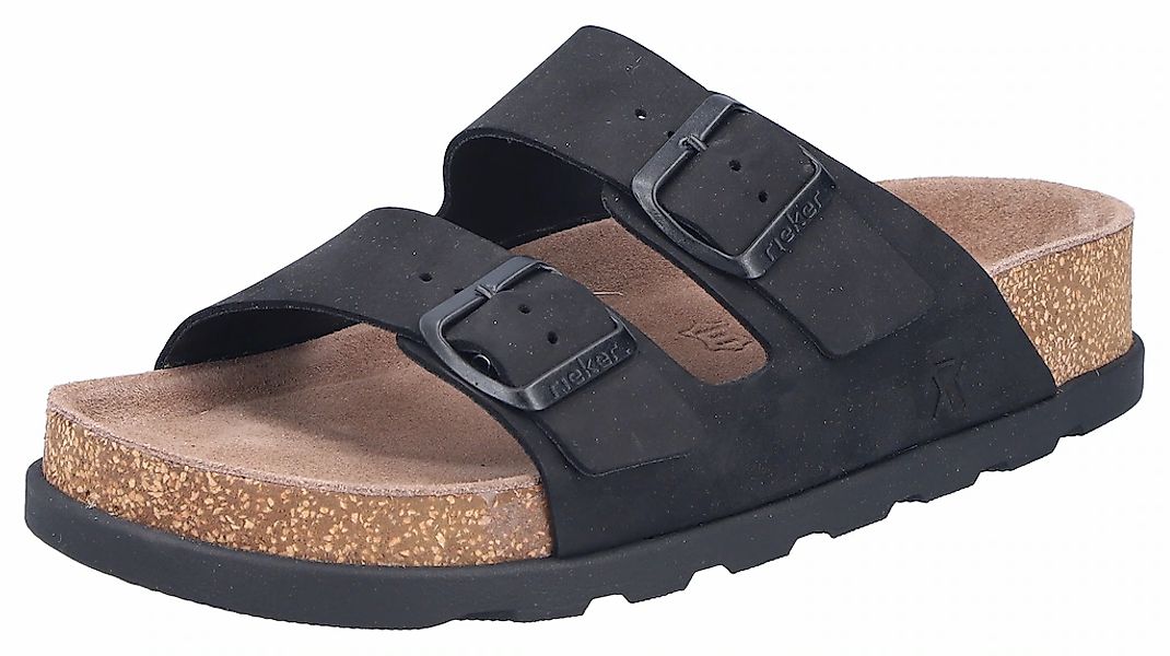 Rieker Pantolette Hausschuh, Sommerschuh, Strandschuh, Zweischnaller mit So günstig online kaufen