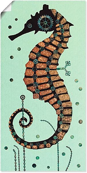 Artland Poster "Seepferdchen Textur", Wassertiere, (1 St.), als Alubild, Le günstig online kaufen