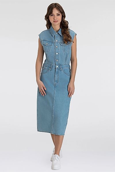Levis Jeanskleid "ICONIC SLEEVELESS DRESS" Brusttaschen  Eingrifftaschen  G günstig online kaufen