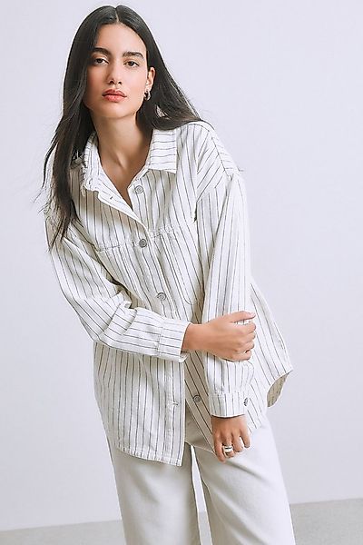 Next Jeanshemd Oversized Fit Boyfriend-Jeanshemd (1-tlg) günstig online kaufen