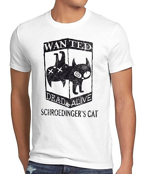 style3 T-Shirt Wanted Schroedingers Katze big sheldon bang cooper cat theor günstig online kaufen