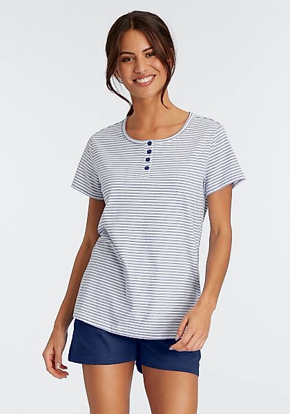 Vivance Dreams Shorty, 2 Stk. mit garngefärbten Streifen günstig online kaufen