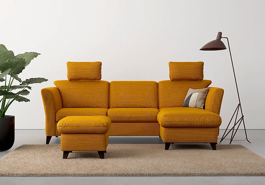 Home affaire Ecksofa "Trelleborg L-Form" wahlweise mit Bettfunktion und Bet günstig online kaufen