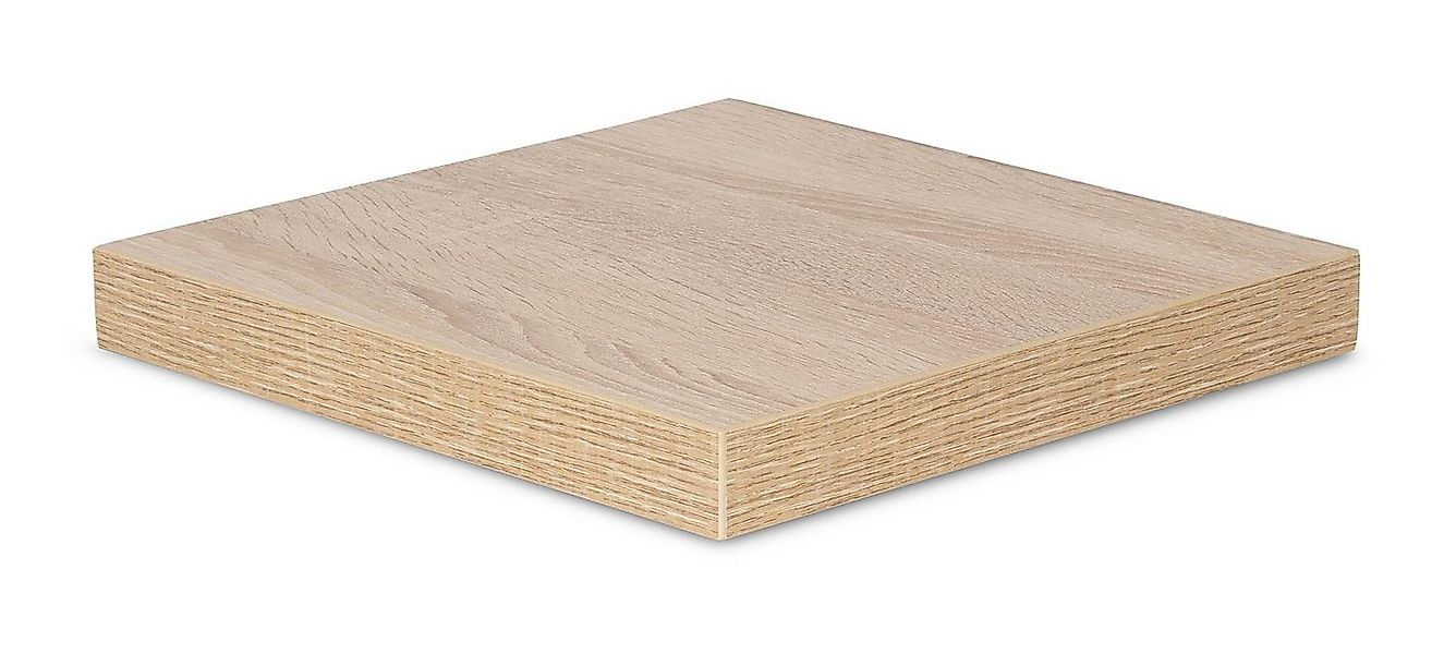 Levandeo® Wandregal, levandeo Eckregal Sonoma Eiche 32x32cm Wandregal Holz günstig online kaufen