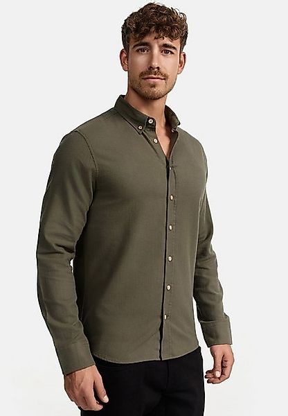 Indicode Langarmhemd Riverside Langarmhemd mit Button-Down-Kragen günstig online kaufen
