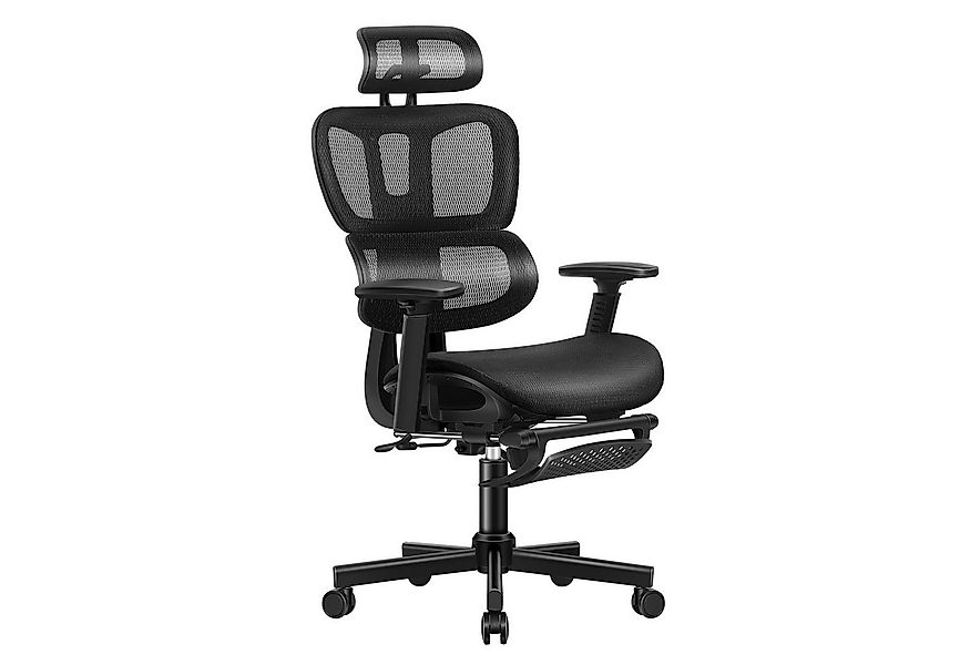 ALFORDSON Drehstuhl Ergonomischer Netz-Bürostuhl mit 3D-Armlehne, Chefsesse günstig online kaufen