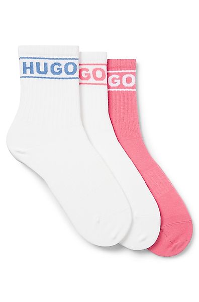 HUGO Underwear Freizeitsocken "3P QSRIB SPORTY CC W", (Packung, 3 Paar, 3er günstig online kaufen