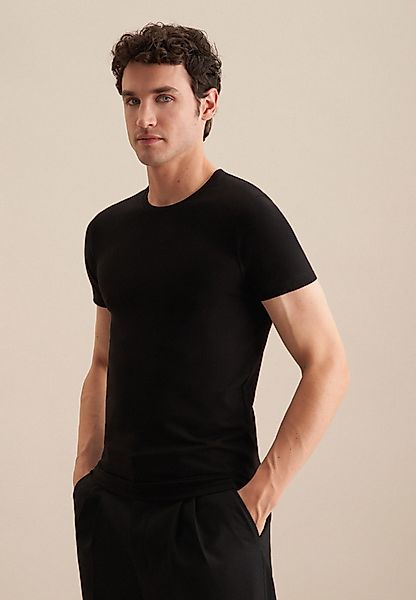 seidensticker T-Shirt "Schwarze Rose" 1/2 Rundhals Uni günstig online kaufen