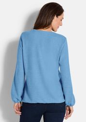 GOLDNER Longshirt Elegante Bluse mit Zierblende, günstig online kaufen