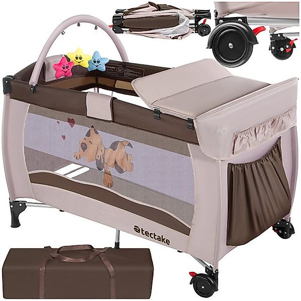 tectake Baby-Reisebett Kinder Reisebett, klappbar und höhenverstellbar günstig online kaufen