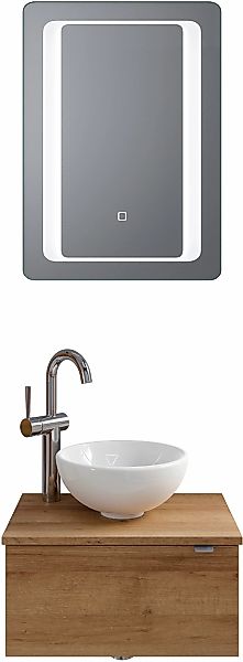 Saphir Badmöbel-Set "Serie 6915" 4 Stk. tlg. Gäste-Bad, 51 cm breit, mit LE günstig online kaufen