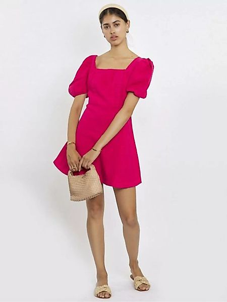 Freshlions Tunikakleid Freshlions Leinen Kleid Rosa M Ohne, Brustabnäher, k günstig online kaufen