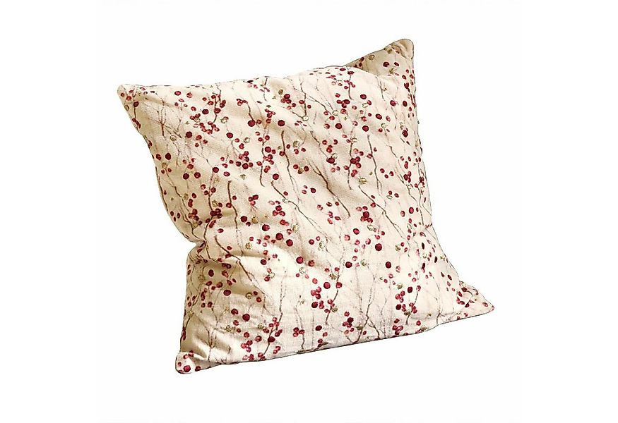Mirabeau Kissenhülle Kissenhülle Rimont weiß/rot günstig online kaufen