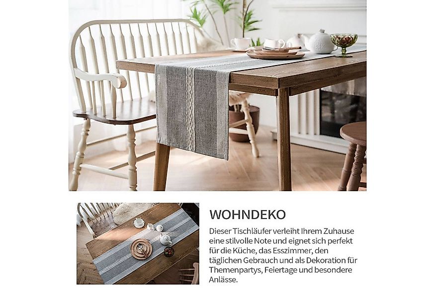 Refttenw Tischläufer Frühling Modern Tischdecke Abwaschbar Landhausstil Vin günstig online kaufen