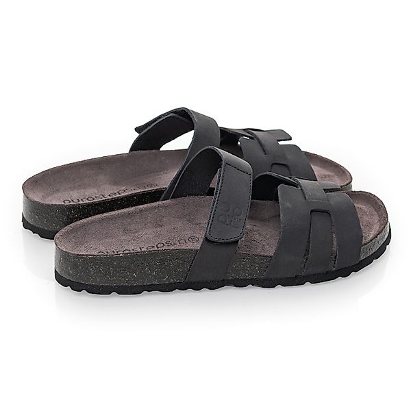 purosteps Huelva-Eco 19895-schwarz Sandale Echtes Leder, günstig online kaufen
