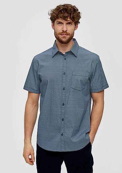 s.Oliver Kurzarmhemd Slim Fit: Kurzarmhemd mit günstig online kaufen