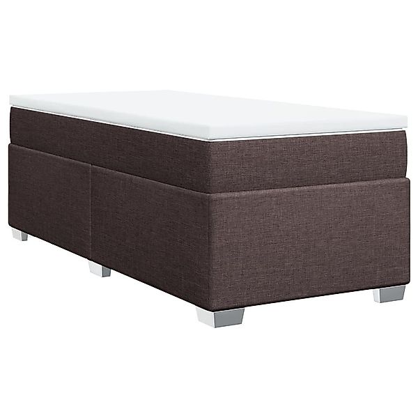 vidaXL Bett Boxspringbett mit Matratze Dunkelbraun günstig online kaufen