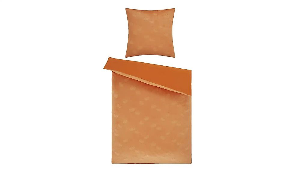 levelone Plüsch-Bettwäsche  Kürbis ¦ orange ¦ Maße (cm): B: 135 Bettwaren > günstig online kaufen